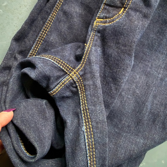 Chico's Dark Indigo Girlfriend Straight Leg Jeans Chico’s 2.5 Size 14 - Picture 8 of 16